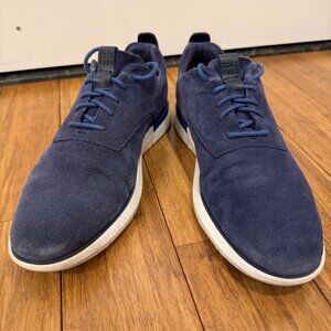 (Like New) Cole Haan Suede Sneakers (Blue, Size 9)
